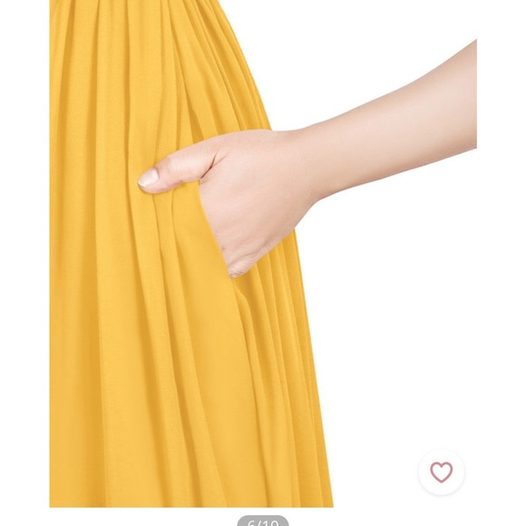 Azazie Cora Bridesmaid Dress in Marigold Garment Bag Included - Picture 9 of 10